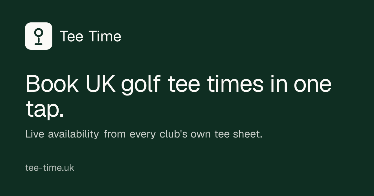 Book Golf Tee Times Online | 850+ UK Golf Courses